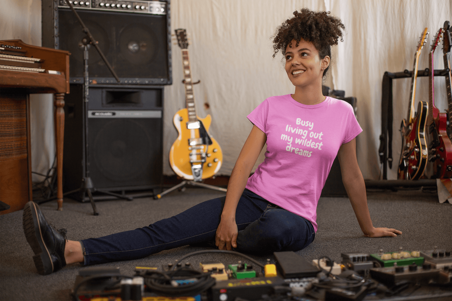 Busy Living Out My Wildest Dreams Tee - Sharp Tact Kreativ | Tees & Gifts with Encouraging Messages to Brighten Your Day with a Bit of Wit