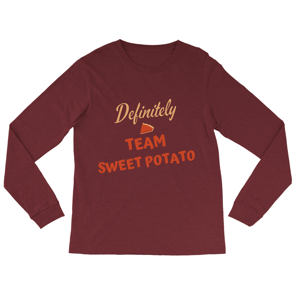 Team Sweet Potato Long Sleeve Tee - Sharp Tact Kreativ | Tees & Gifts with Encouraging Messages to Brighten Your Day with a Bit of Wit