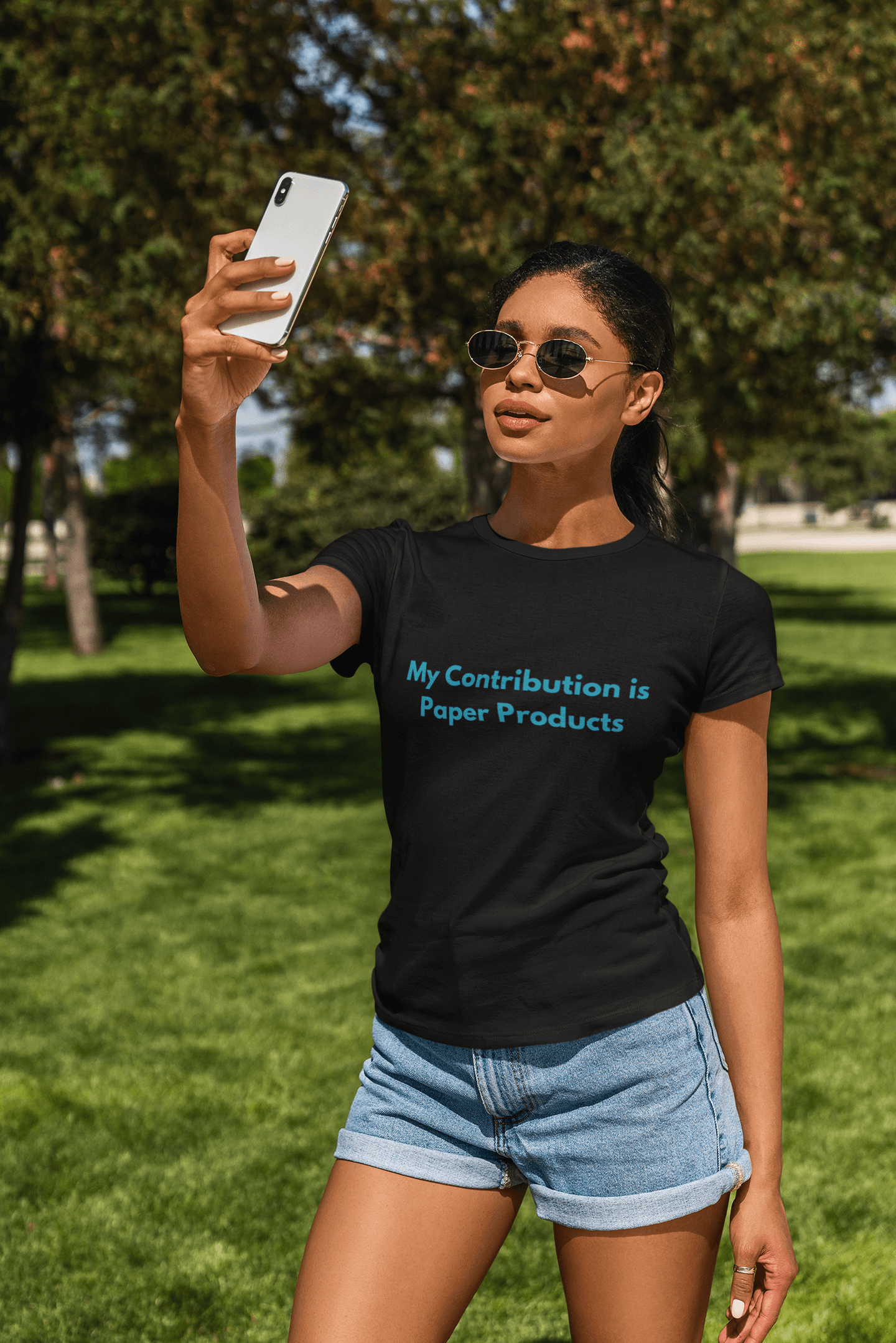 My Contribution is Paper Products Tee - Sharp Tact Kreativ | Tees & Gifts with Encouraging Messages to Brighten Your Day with a Bit of Wit