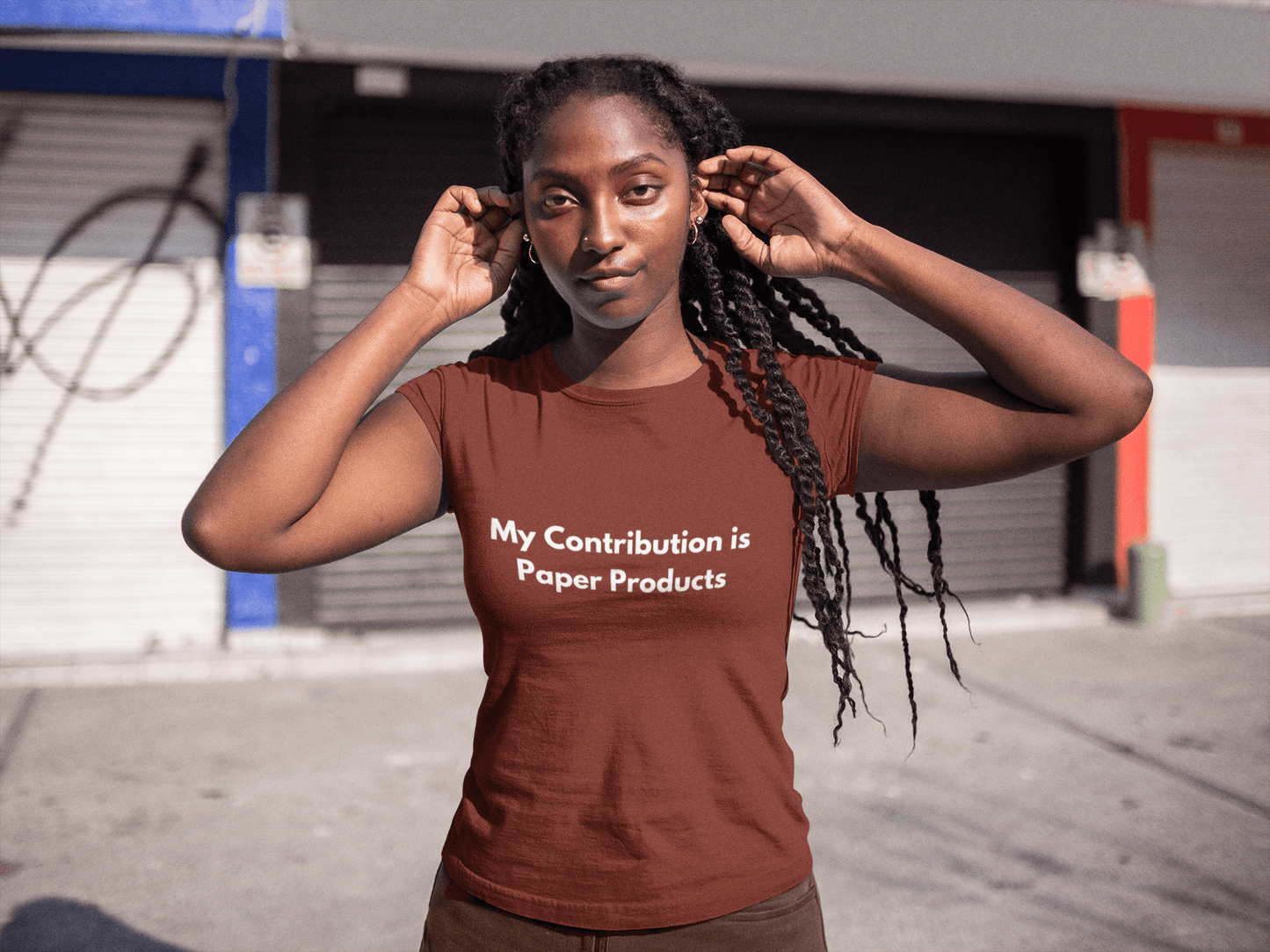 My Contribution is Paper Products Tee - Sharp Tact Kreativ | Tees & Gifts with Encouraging Messages to Brighten Your Day with a Bit of Wit