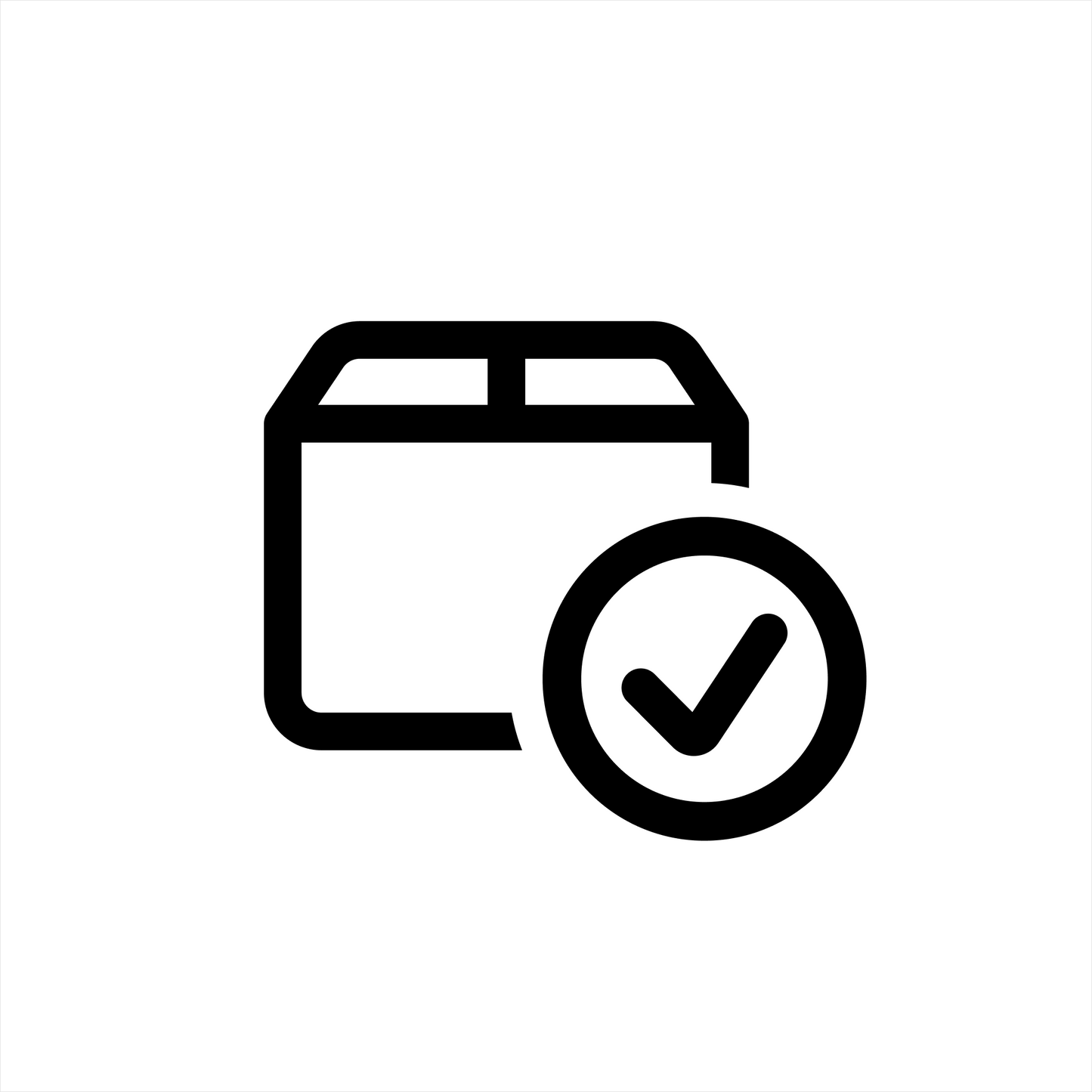 The Shipping Protection by Route icon features a checkmark in a circle, symbolizing scheduled or completed events for efficient route planning and shipment tracking.