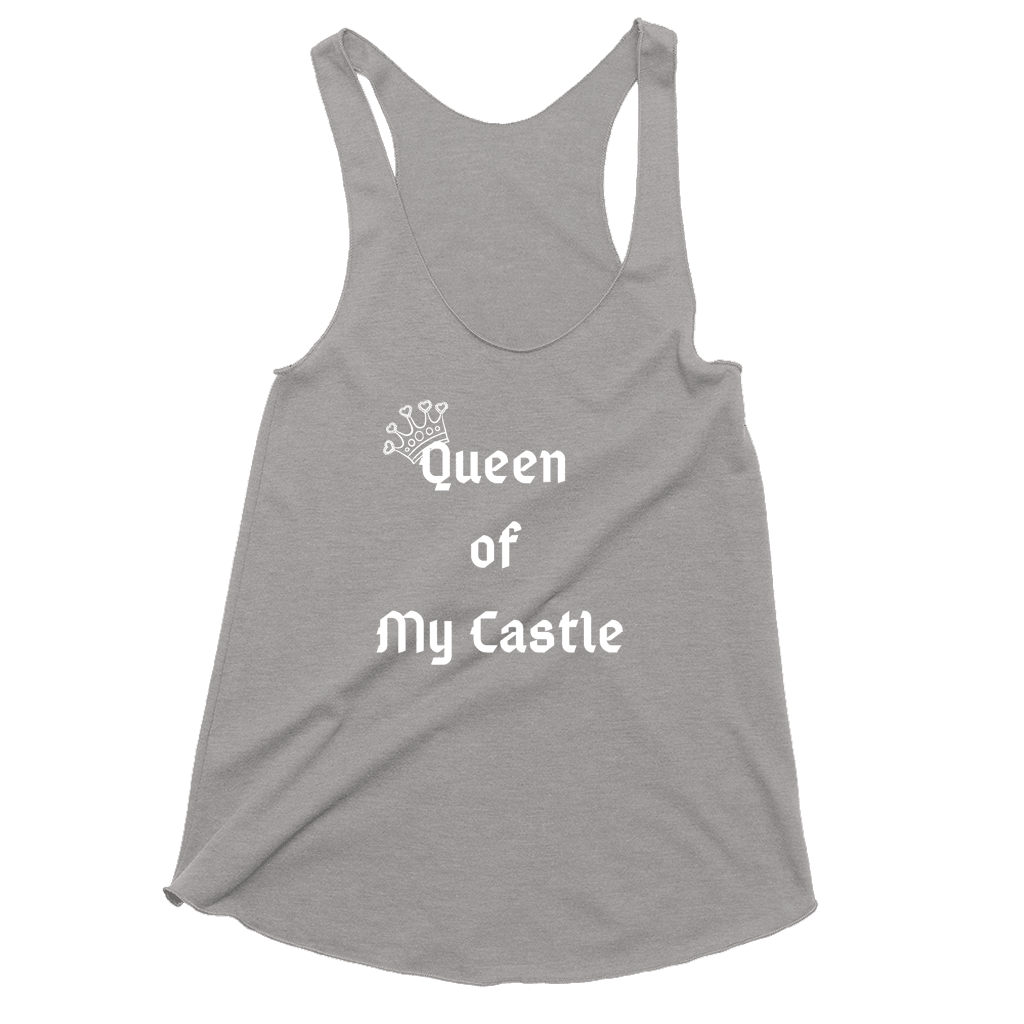 Queen of My Castle Racerback Tank Top - Sharp Tact Kreativ | Tees & Gifts with Encouraging Messages to Brighten Your Day with a Bit of Wit