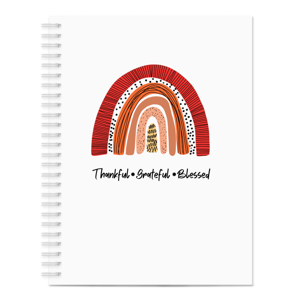 Thankful, Grateful, Blessed Notebook - Sharp Tact Kreativ | Tees & Gifts with Encouraging Messages to Brighten Your Day with a Bit of Wit