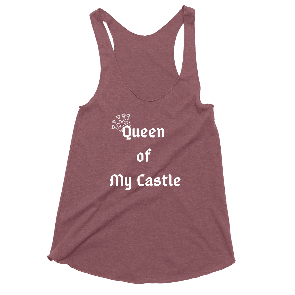Queen of My Castle Racerback Tank Top - Sharp Tact Kreativ | Tees & Gifts with Encouraging Messages to Brighten Your Day with a Bit of Wit