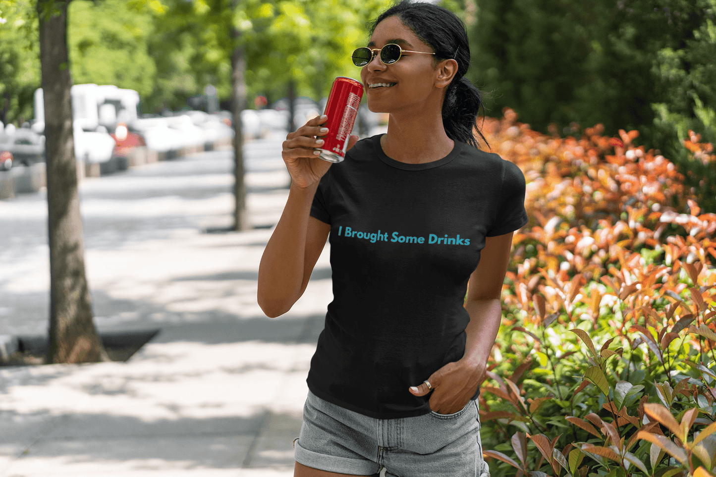 I Brought Some Drinks Tee - Sharp Tact Kreativ | Tees & Gifts with Encouraging Messages to Brighten Your Day with a Bit of Wit