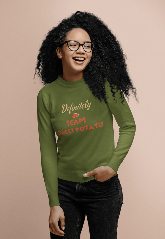 Team Sweet Potato Long Sleeve Tee - Sharp Tact Kreativ | Tees & Gifts with Encouraging Messages to Brighten Your Day with a Bit of Wit