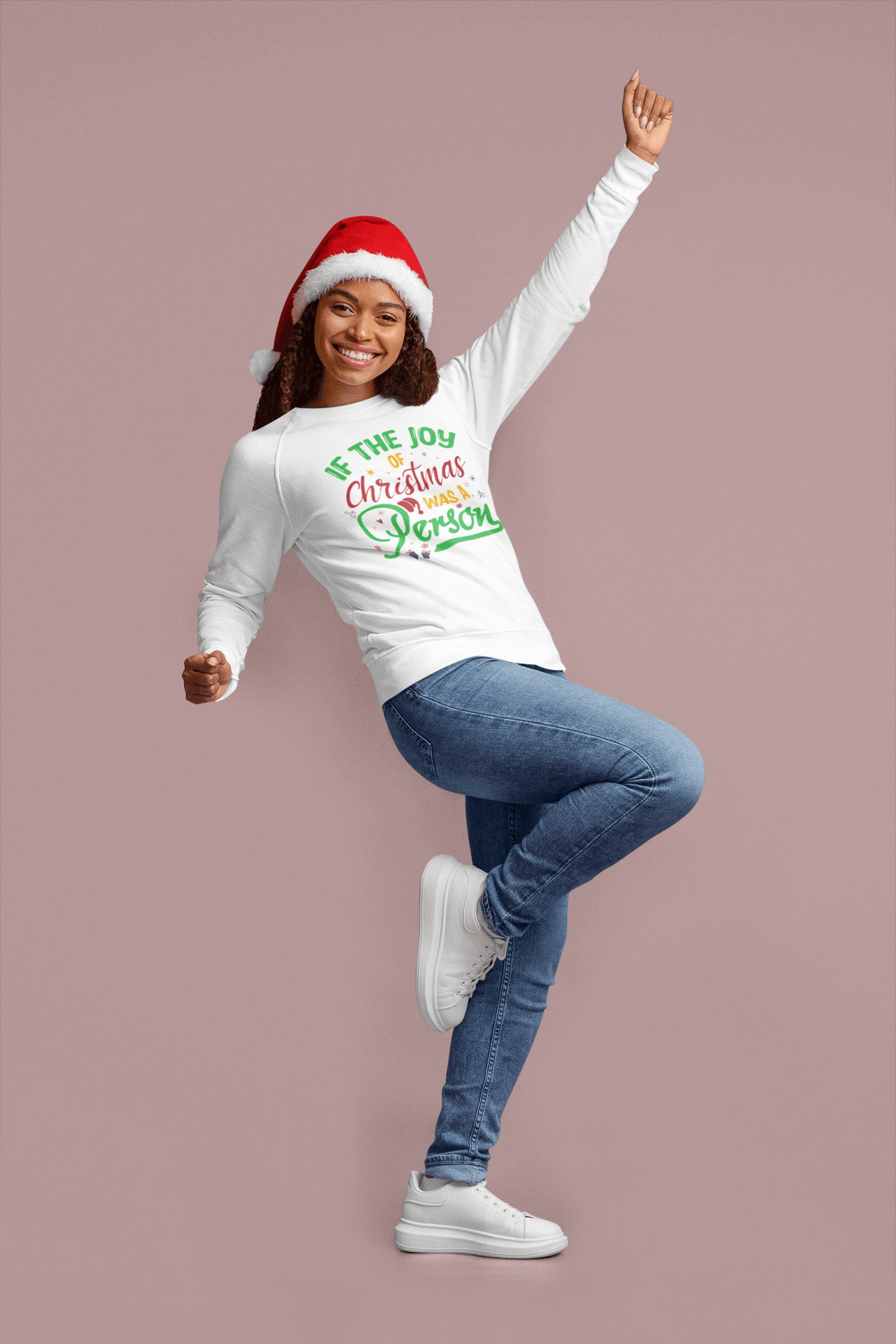 If the Joy of Christmas was a Person Sweatshirt - Sharp Tact Kreativ | Tees & Gifts with Encouraging Messages to Brighten Your Day with a Bit of Wit