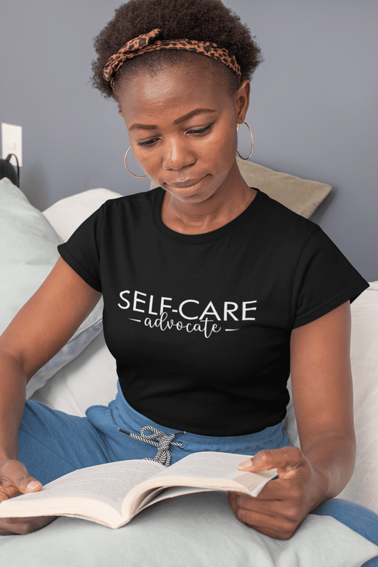 Self-Care Advocate Tee - Sharp Tact Kreativ | Tees & Gifts with Encouraging Messages to Brighten Your Day with a Bit of Wit