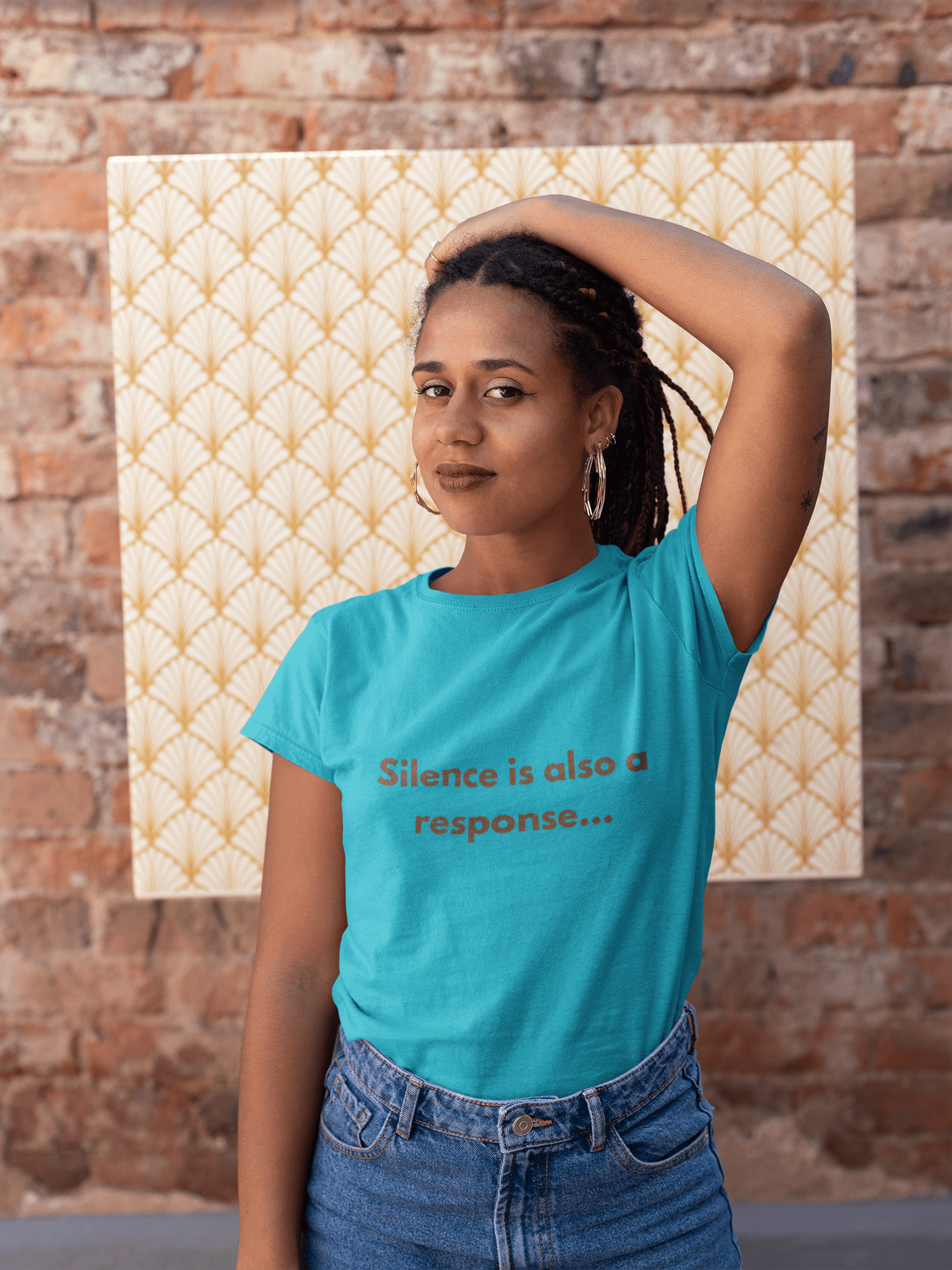 Silence is also a response Tee - Sharp Tact Kreativ | Tees & Gifts with Encouraging Messages to Brighten Your Day with a Bit of Wit