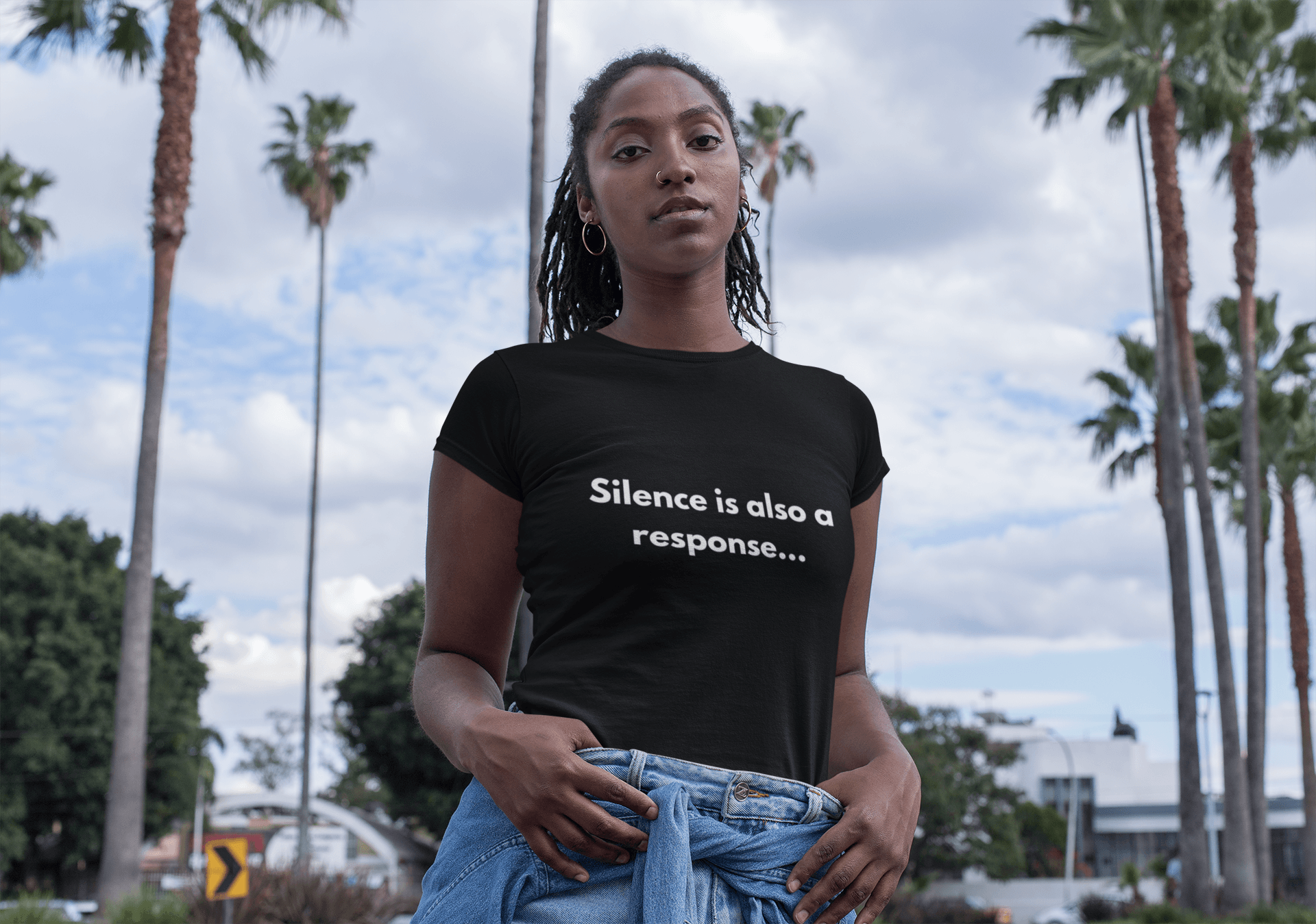 Silence is also a response Tee - Sharp Tact Kreativ | Tees & Gifts with Encouraging Messages to Brighten Your Day with a Bit of Wit