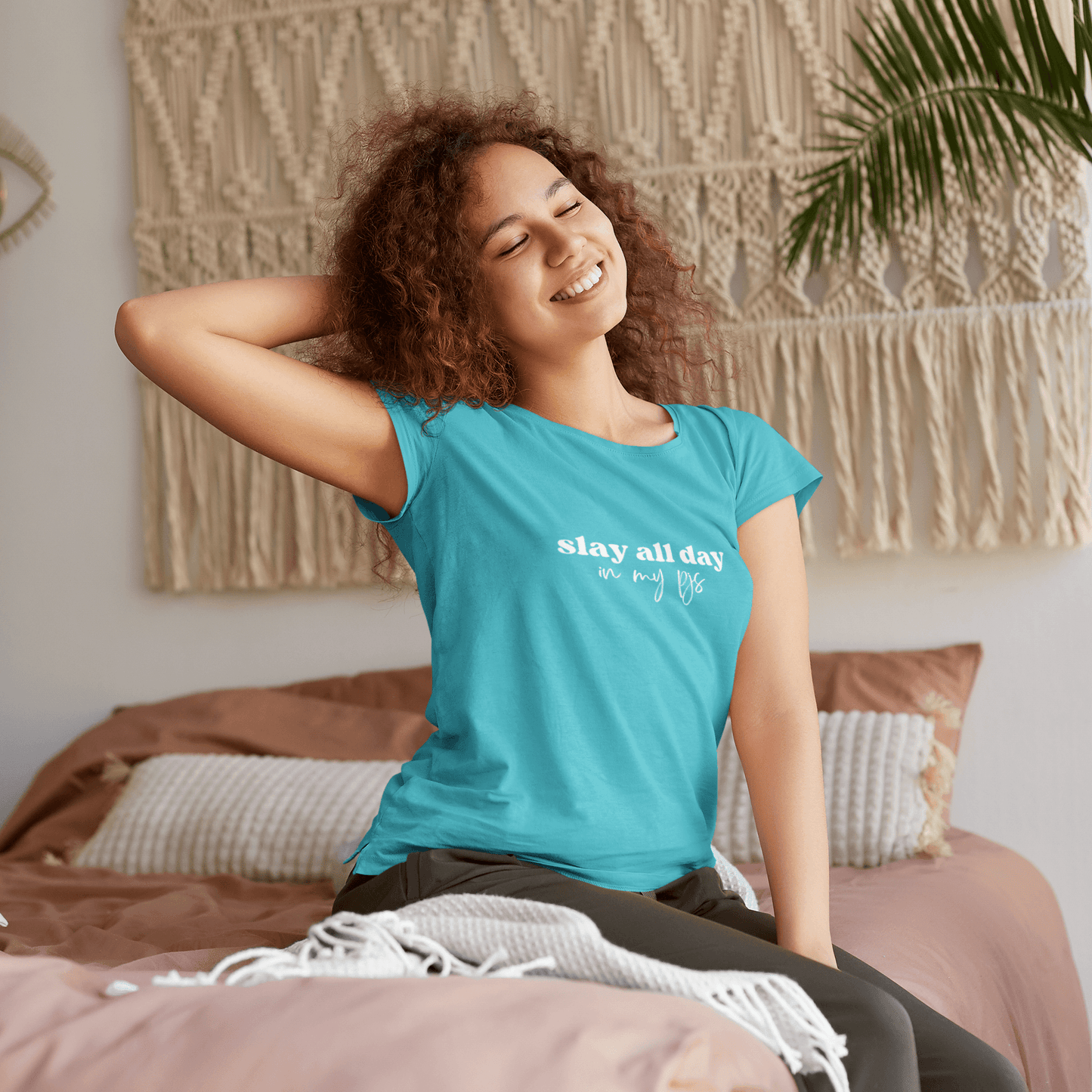 Slay All Day in my PJs Tee - Sharp Tact Kreativ | Tees & Gifts with Encouraging Messages to Brighten Your Day with a Bit of Wit