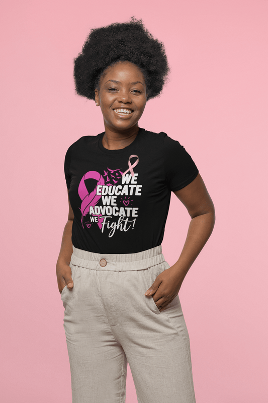 We educate. We advocate. We Fight! Tee (Wings) - Sharp Tact Kreativ | Tees & Gifts with Encouraging Messages to Brighten Your Day with a Bit of Wit