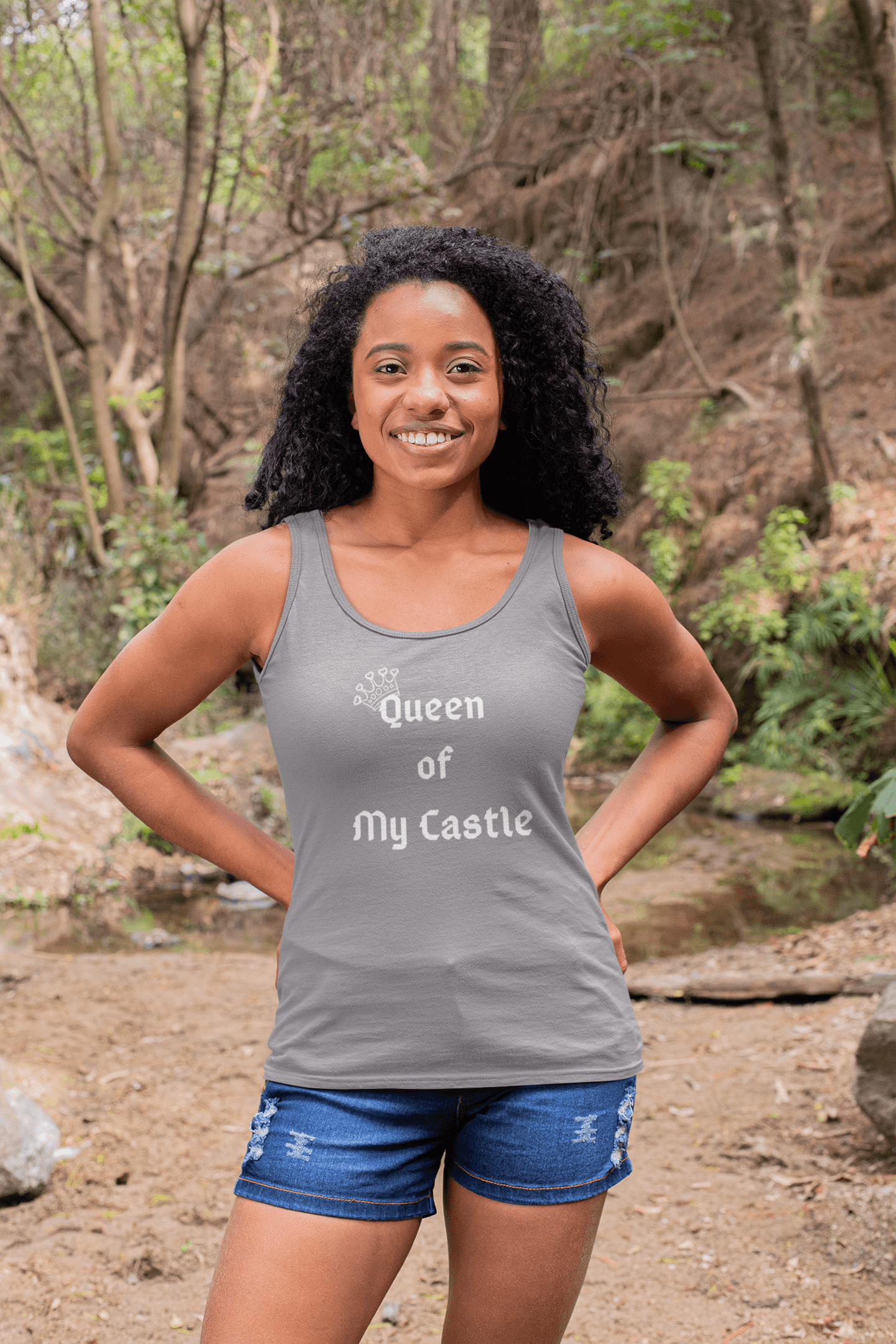 Queen of My Castle Tank Top - Sharp Tact Kreativ | Tees & Gifts with Encouraging Messages to Brighten Your Day with a Bit of Wit