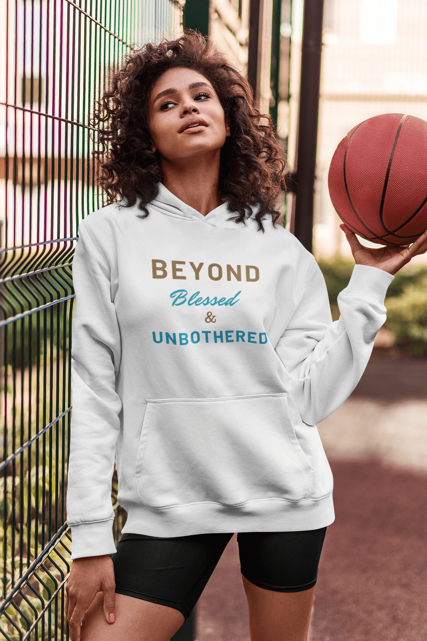 Beyond Blessed and Unbothered Hoodie - Sharp Tact Kreativ | Tees & Gifts with Encouraging Messages to Brighten Your Day with a Bit of Wit