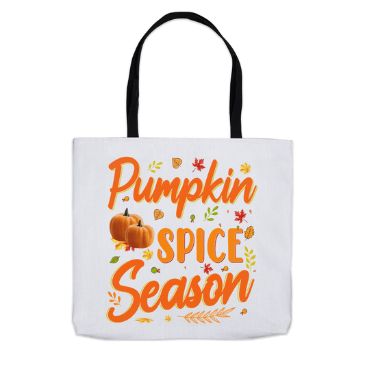 Pumpkin Spice Season Tote Bag - Sharp Tact Kreativ | Tees & Gifts with Encouraging Messages to Brighten Your Day with a Bit of Wit