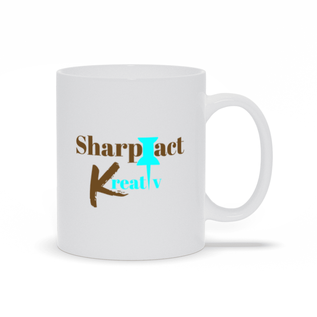 Sharp Tact Kreativ Logo Mug - Sharp Tact Kreativ | Tees & Gifts with Encouraging Messages to Brighten Your Day with a Bit of Wit