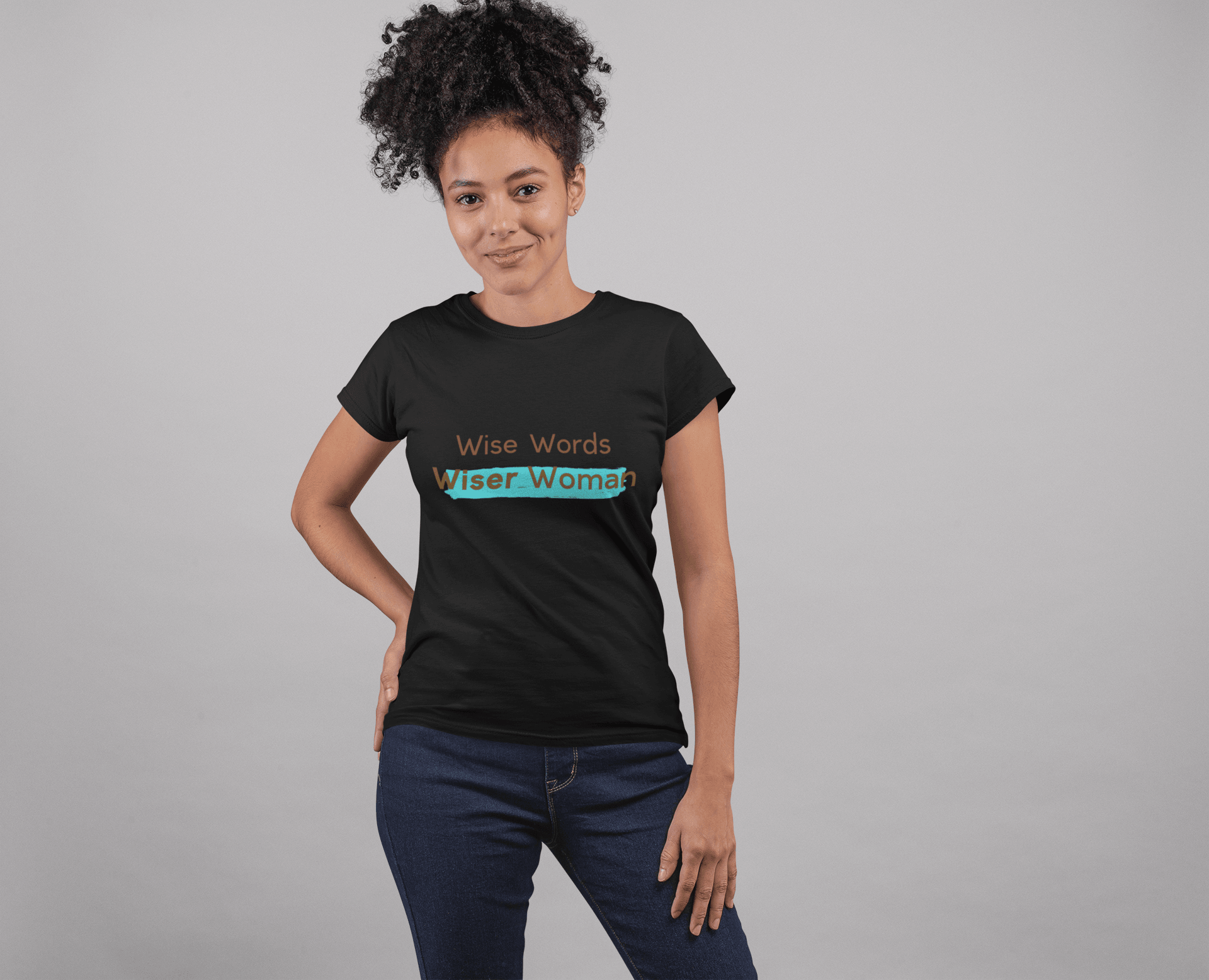 Wise Words, Wiser Woman Tee - Sharp Tact Kreativ | Tees & Gifts with Encouraging Messages to Brighten Your Day with a Bit of Wit